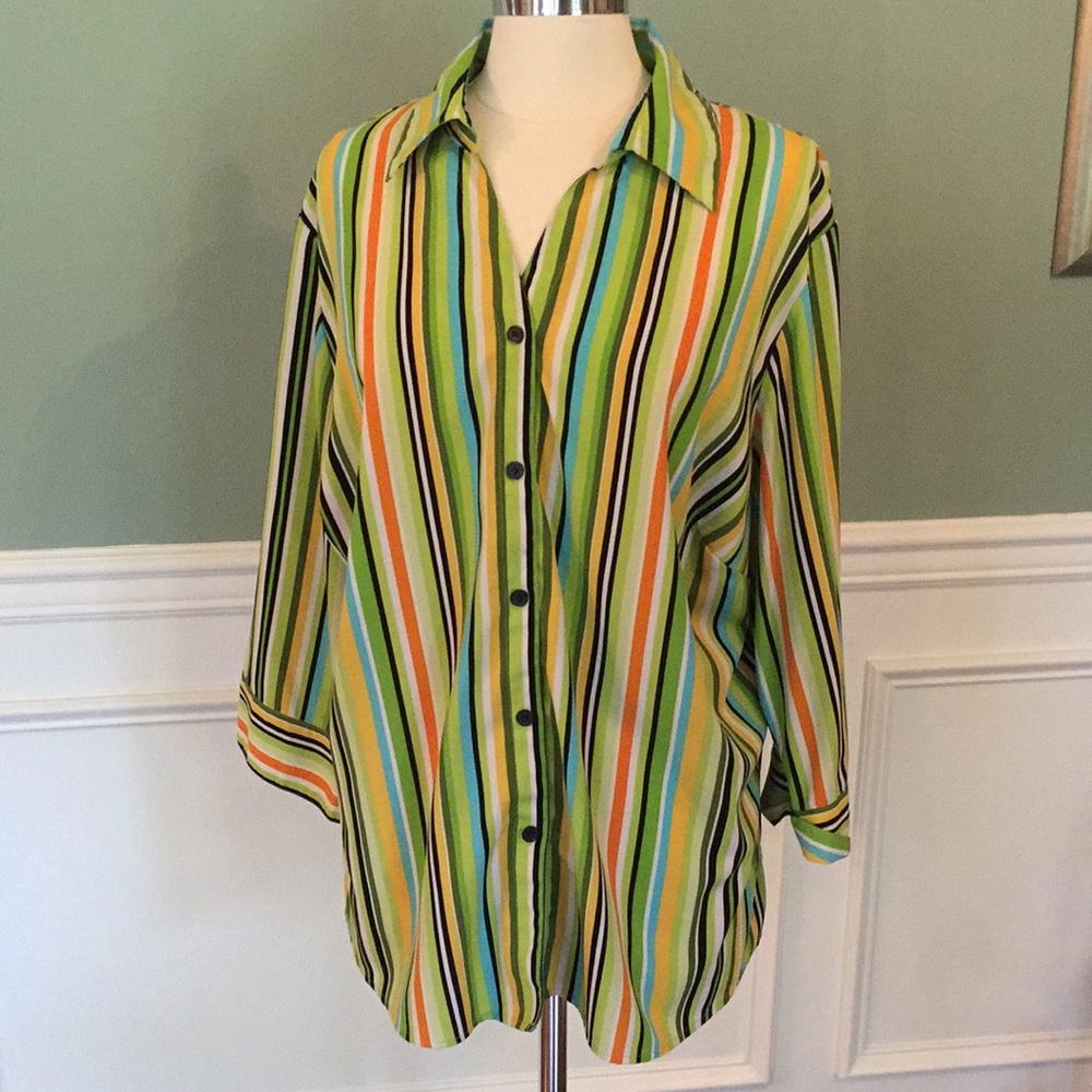 Notations Women’s button down vintage 3/4 sleeve